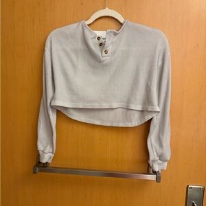 Gray Women's Cropped Top